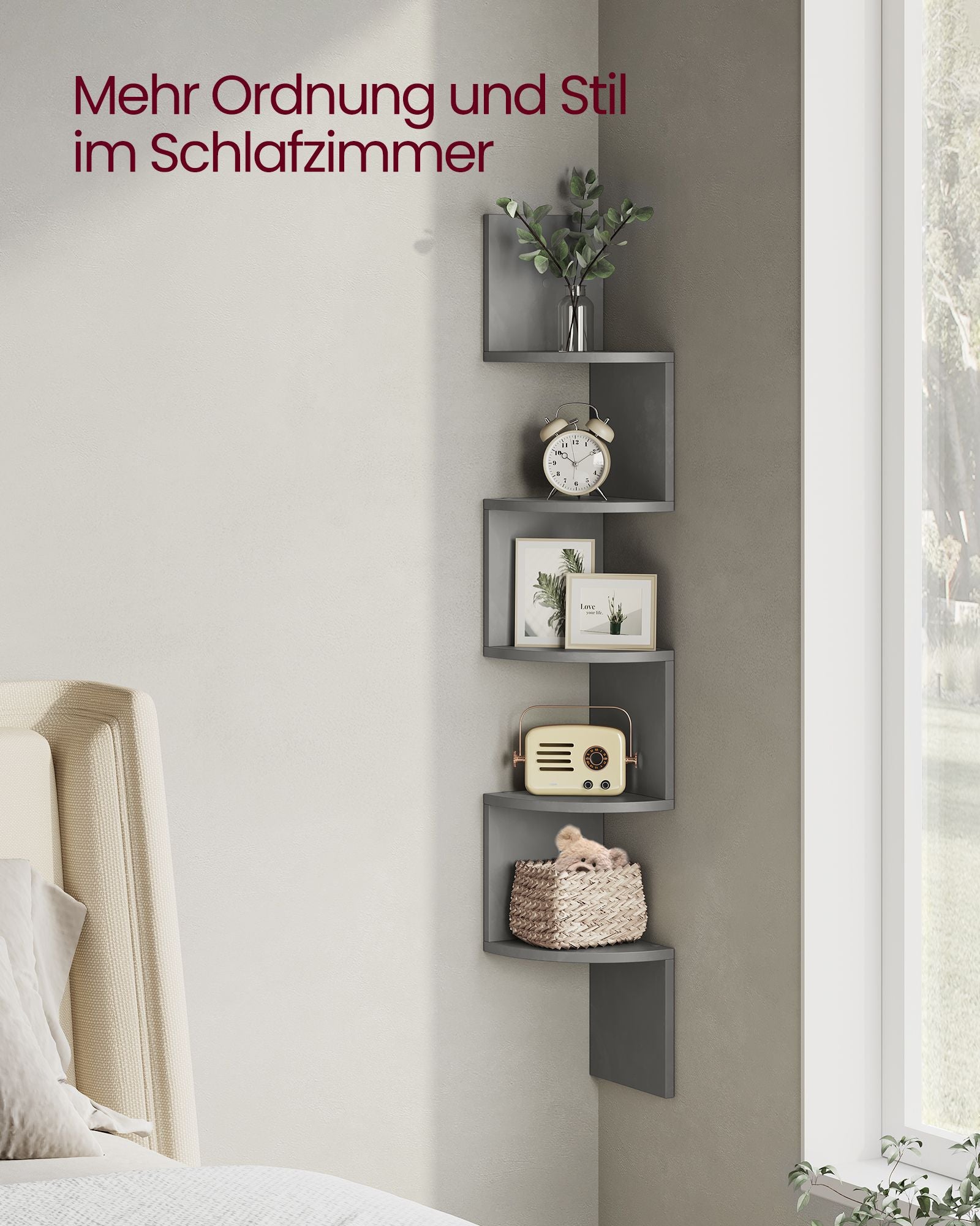 Wandplank Met 5 Planken Voor Planten En Cd'S
