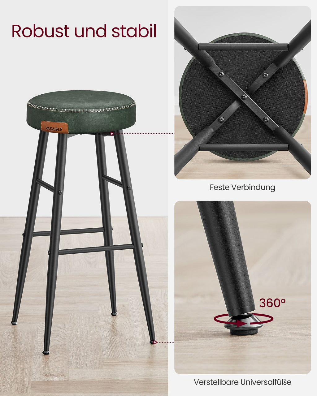 EKHO Collectie – Barkrukken – Set van 2 – Industrieel Design