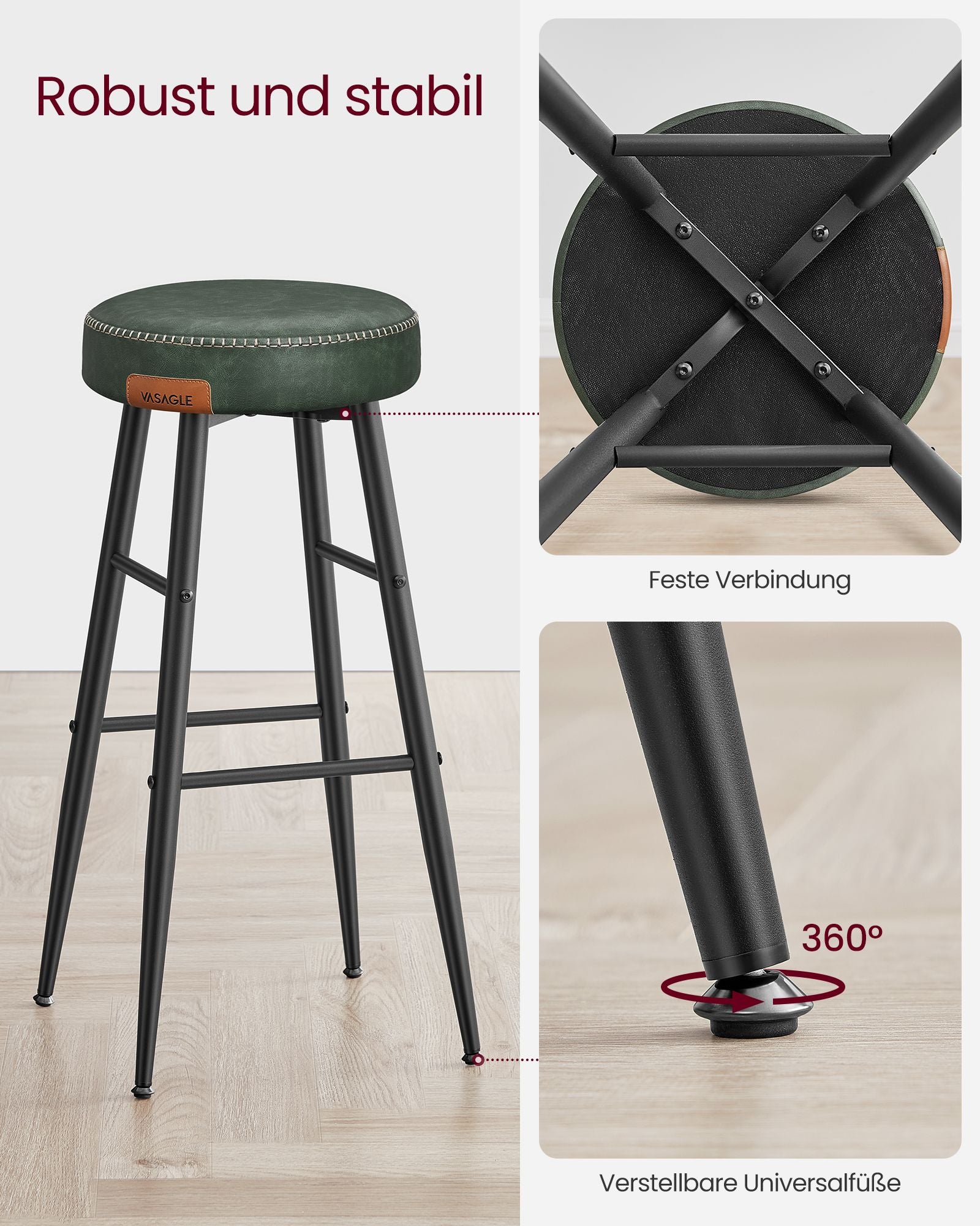 EKHO Collectie – Barkrukken – Set van 2 – Industrieel Design