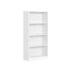 Boekenkast – 4 Niveaus – Verstelbare Planken – Wit