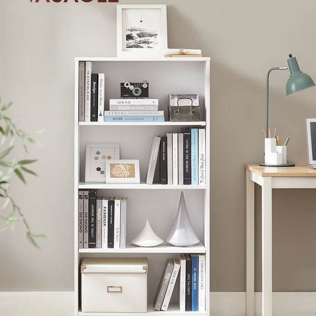 Boekenkast met verstelbare planken – 4 niveau's -  60 x 24 x 121,5 cm