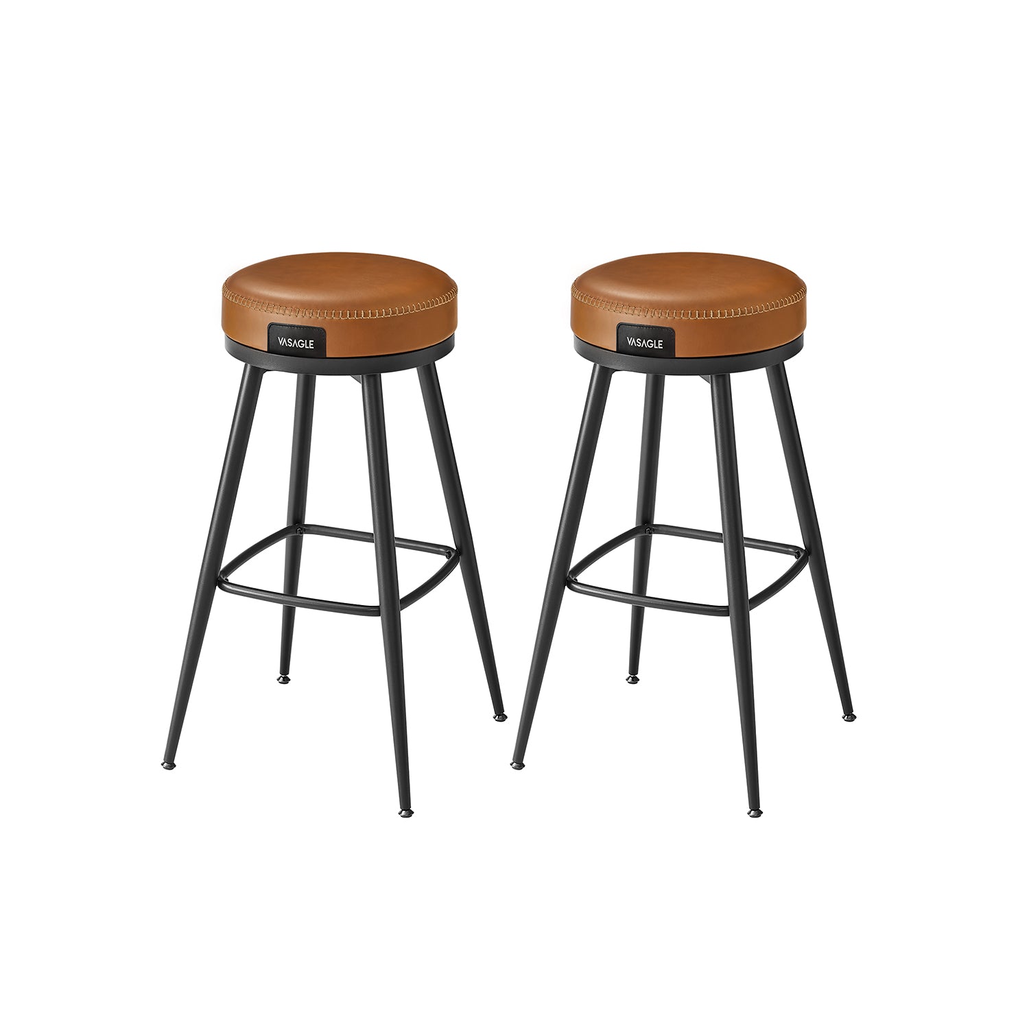 Barkruk Set Van 2 76 Cm Hoog Karamelbruin