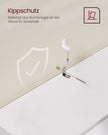 Boekenkast - 5 Planken - Verstelbare Planken - 134 cm - Wolkenwit