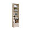 Boekenkast met 6 niveau's -  Scandinavisch design – Verstelbare planken - 40 x 24 x 178,5