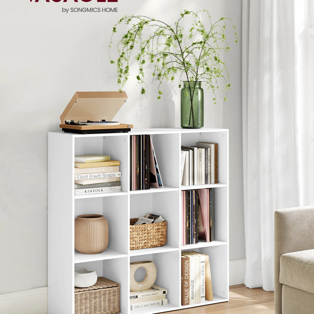 Boekenkast - 9 Vakken - Kubusplank - Vrijstaand - Wit