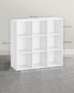 Boekenkast - 9 Vakken - Kubusplank - Vrijstaand - Wit