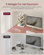 Boekenkast – boomvorm – ruimtebesparend – wolkwit