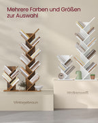 Boekenkast – boomvorm – ruimtebesparend – wolkwit
