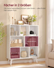 Boekenkast - 8 Vakken - 90 x 107 cm - Smal - Wolkenwit