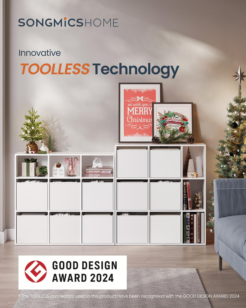 Boekenkast – Gereedschapsloos – Opbergmeubel – Sneeuwwit