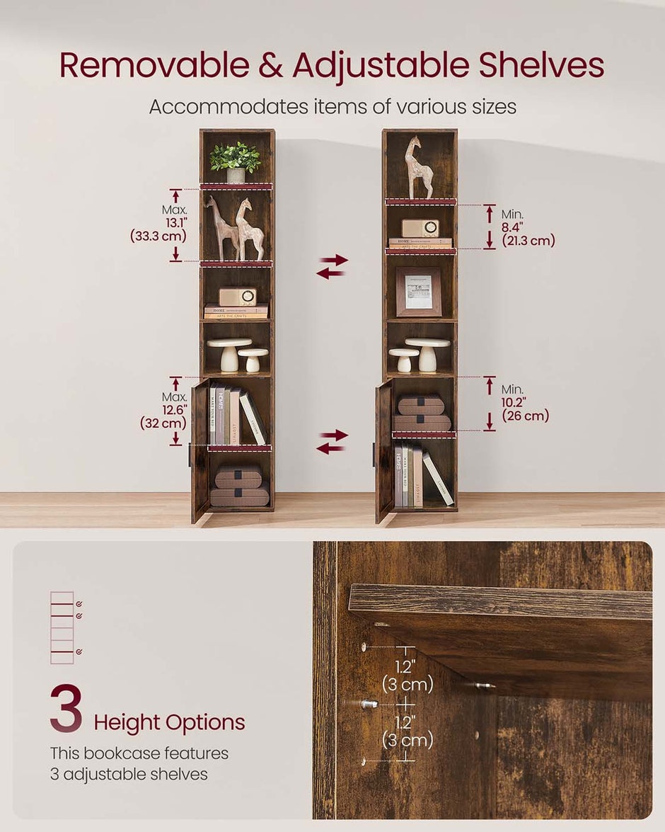 Verzamelplank – 6 niveaus – Vintage bruin