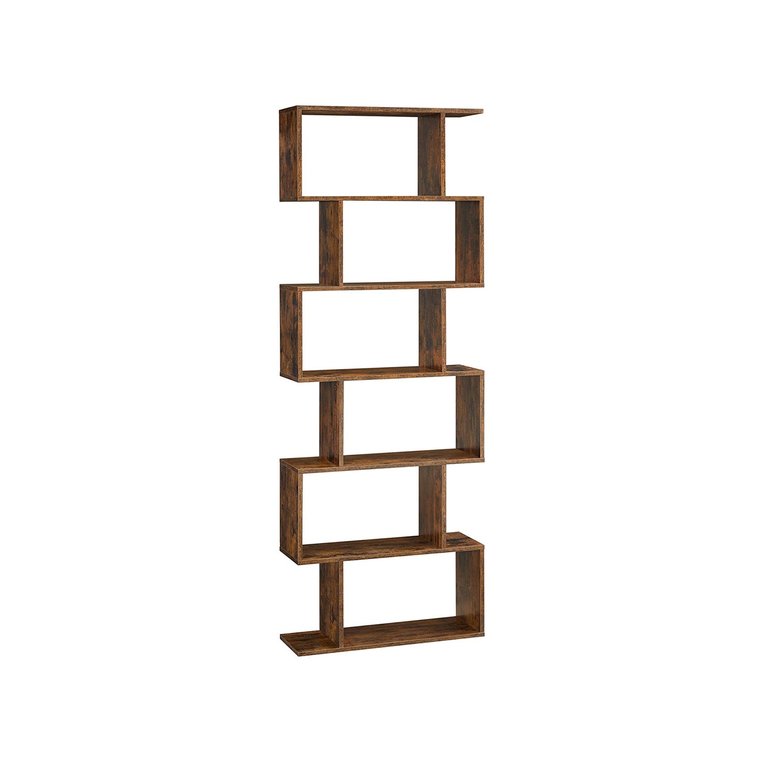 Boekenkast met 6 niveaus – Veiligheid door verankeringspunten – 70 x 24 x 190,5 cm
