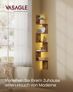 Hoekplank – LED-Verlichting – Veelzijdige Wandplank – Woonkamer of Slaapkamer