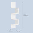 Hoekplank - 4 Etages - Zwevende Wandplank - Voor Boeken