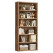 Boekenkast – 6 Niveaus – Verstelbare Planken – Hout – 168 cm Hoog – Honingbruin
