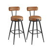 Barstoelen Set Van 2 Met Draaibare Rugleuning Inktzwart