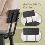 Barkrukken – Set van 2 – Met Rugleuning – Essenzwart – Inktzwart