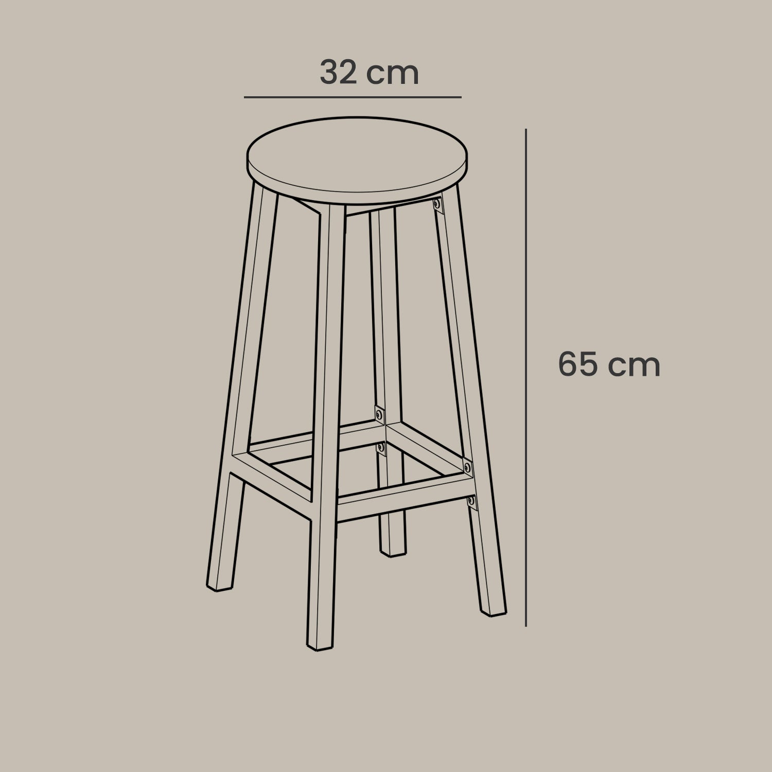 Barkruk – Met Stalen Frame