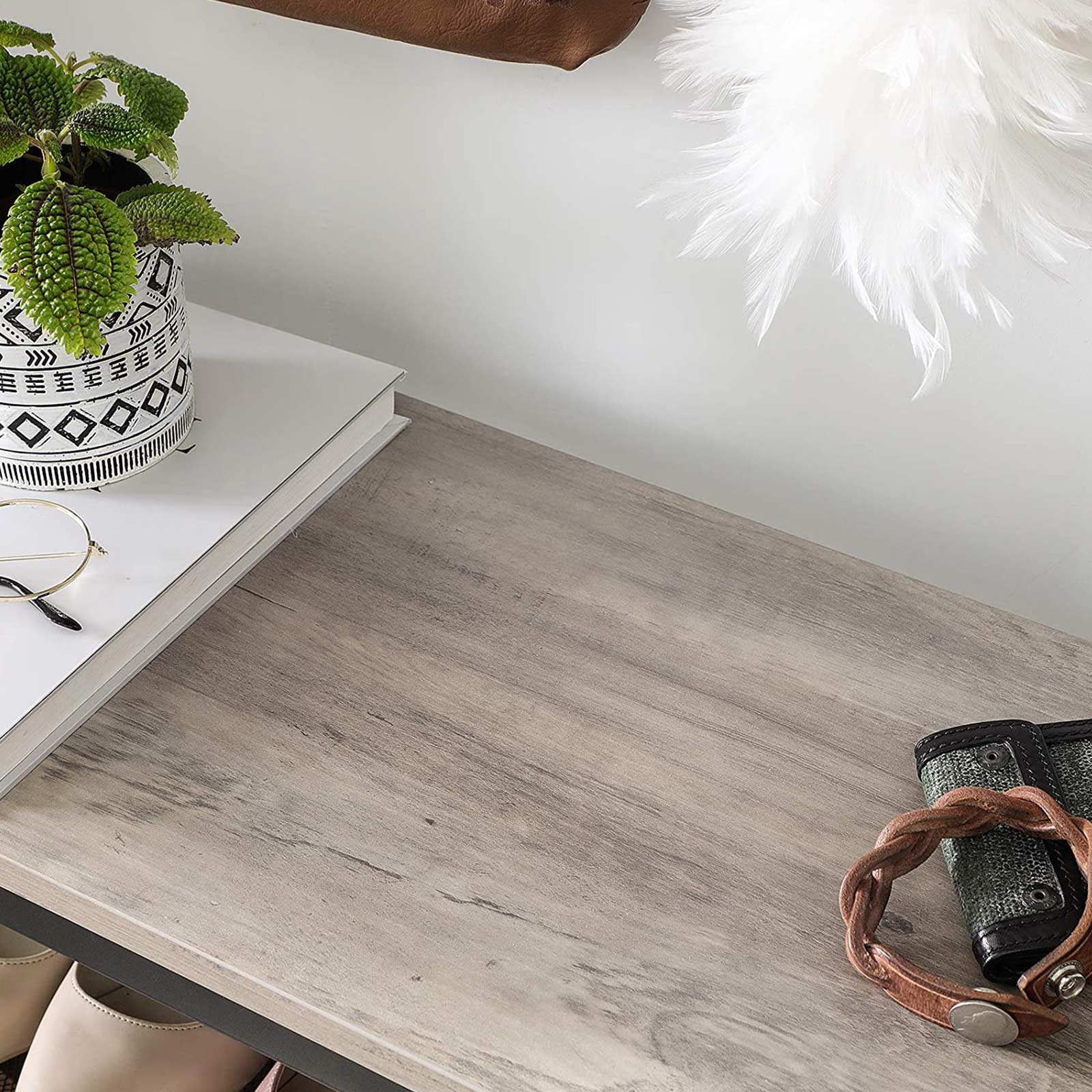 Schoenenrek – 4 Open planken – Houten oppervlak – Voor tassen en decoratie