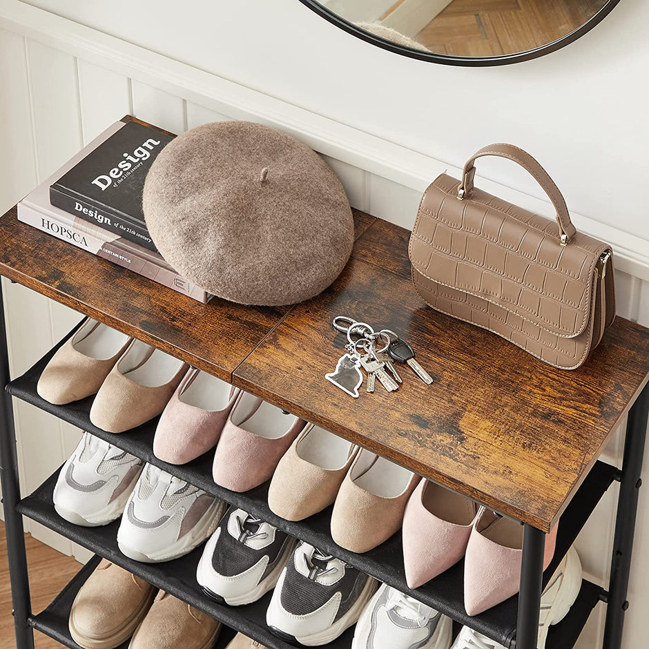 Schoenenrek – 3 Open Planken – Robuust Stalen Frame – Anti-kantelbeveiliging