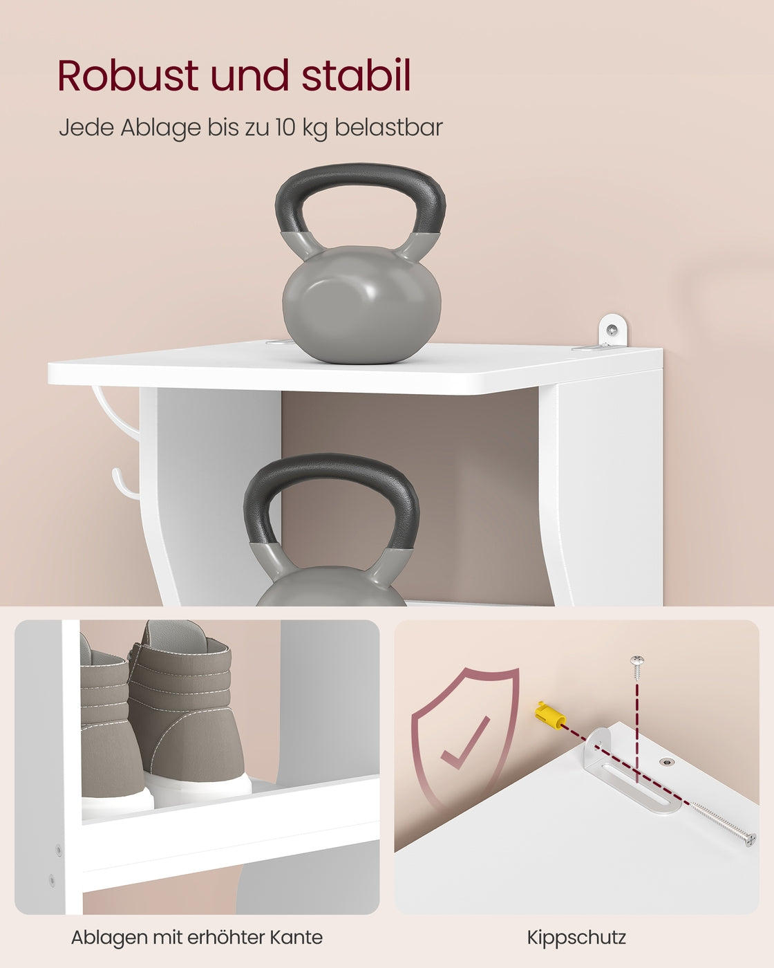 Smal schoenenrek 7 niveaus - Hal & entree - Ruimtebesparend ontwerp