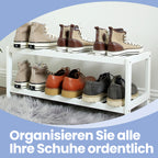2-laags schoenenrek Bamboe schoenenrek Schoenenorganizer