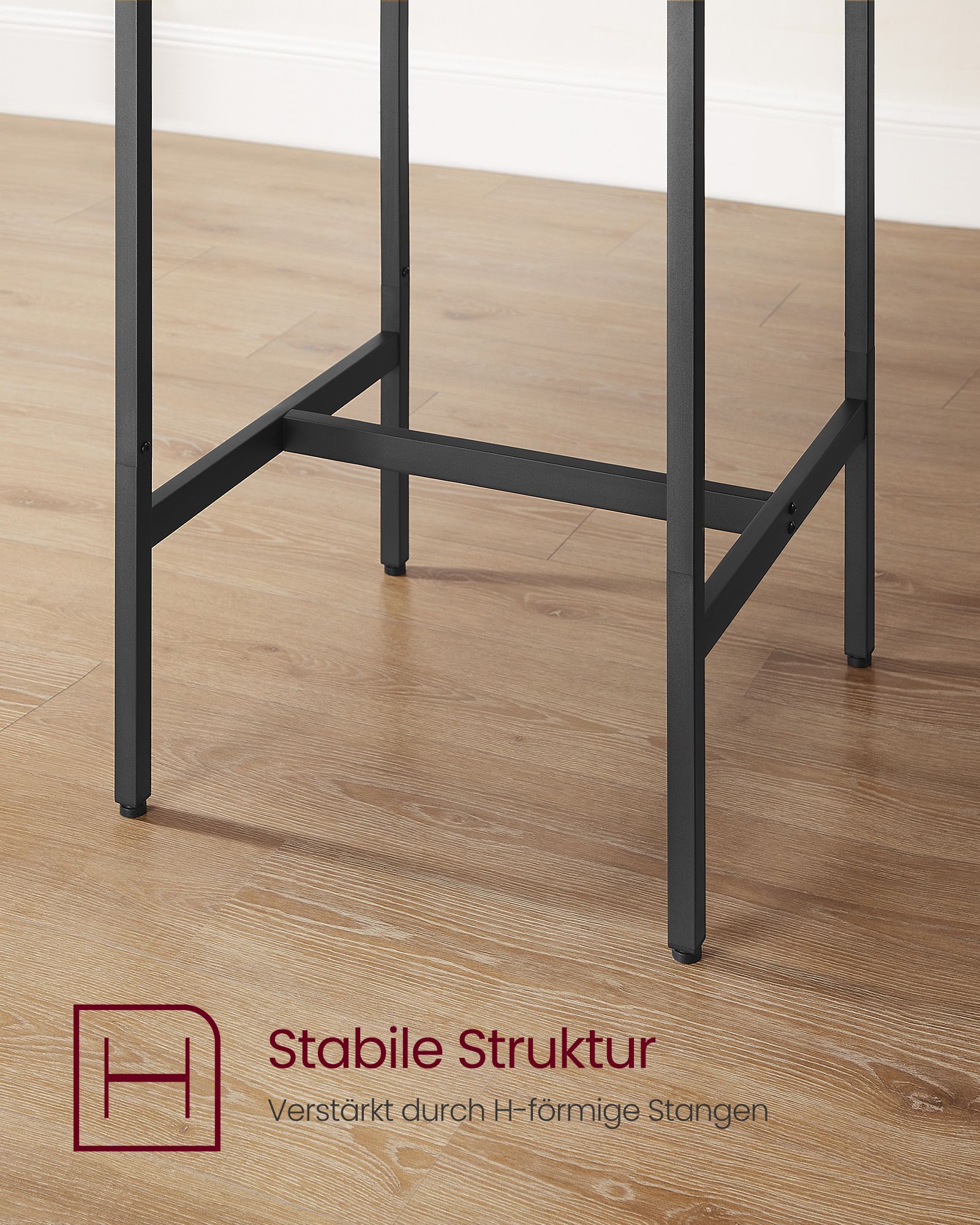 Bartafel – met 2 stoelen – keuken – greige gevlekt-inktzwart
