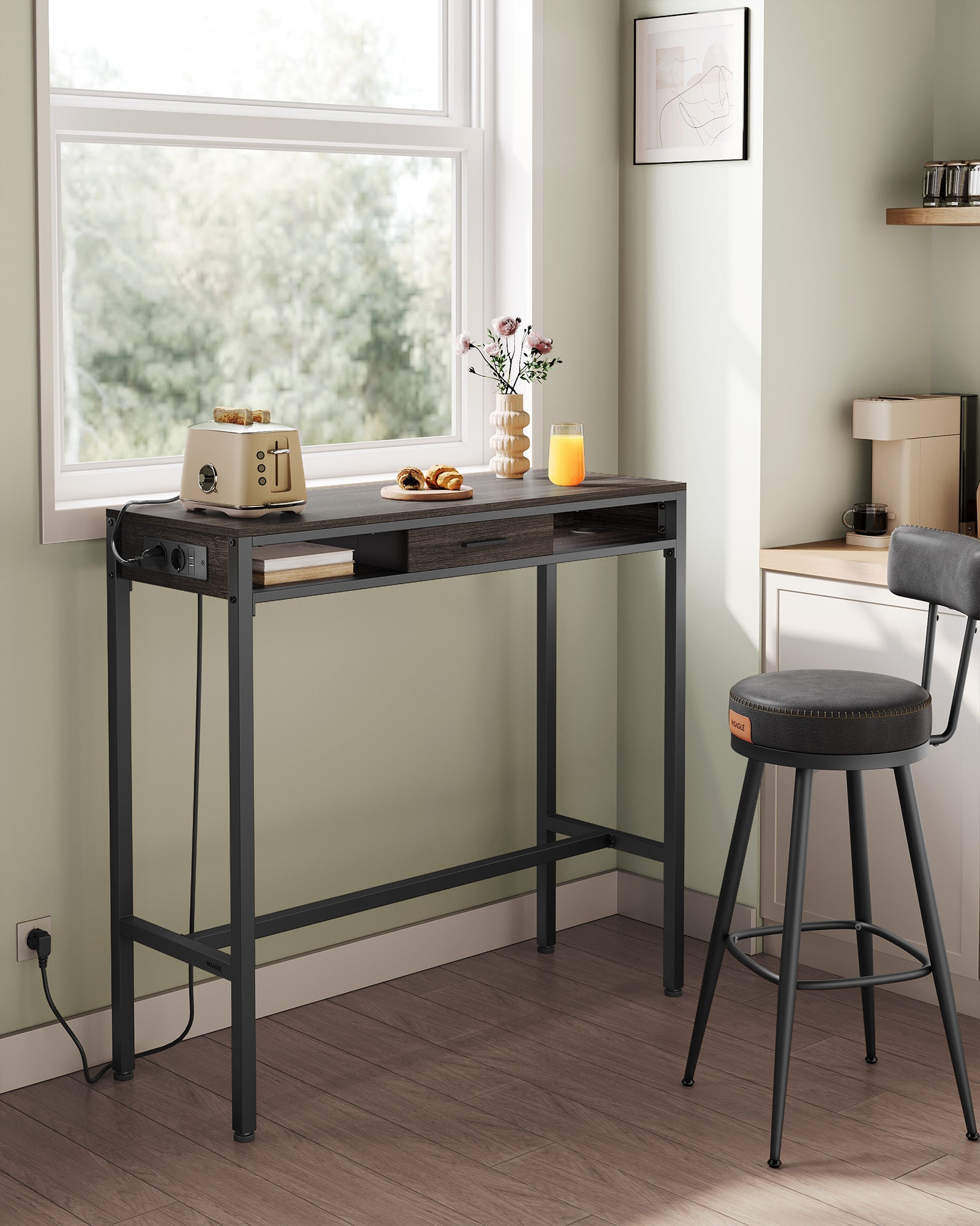 Bartafel Met Laadstation En Lade 40 X 99,8 X 104,6 Cm