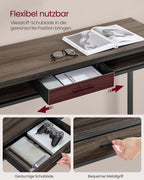 Bartafel Met Lade 40 X 120 X 104,6 Cm Asbruin