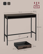 Bartafel Met Lade 40 X 120 X 104,6 Cm Asbruin