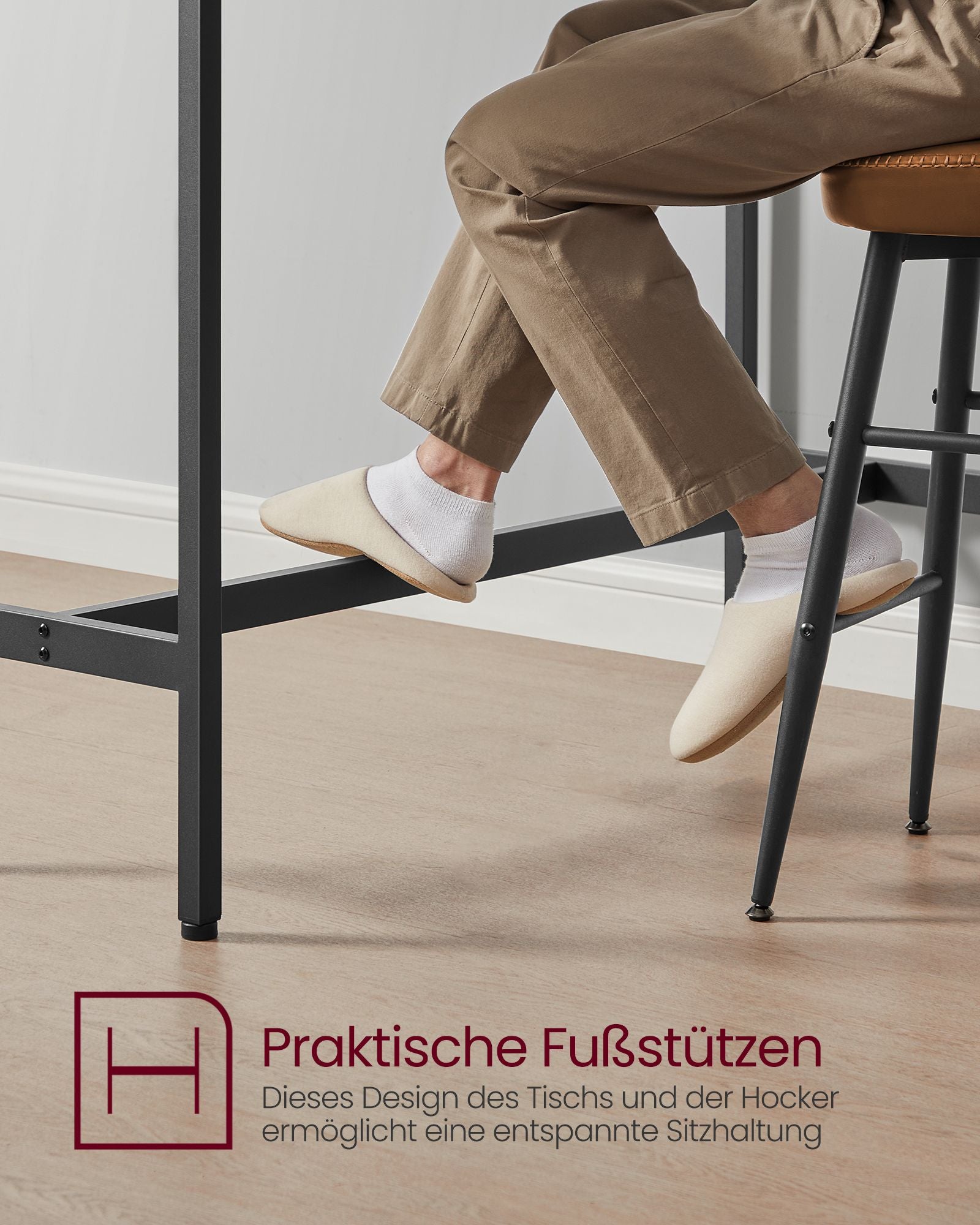 Bartafelset – met barkrukken – vintage bruin en inktzwart