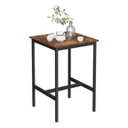 Bartafel - Hoge keukentafel - 60 x 60 x 92 cm - Stalen frame