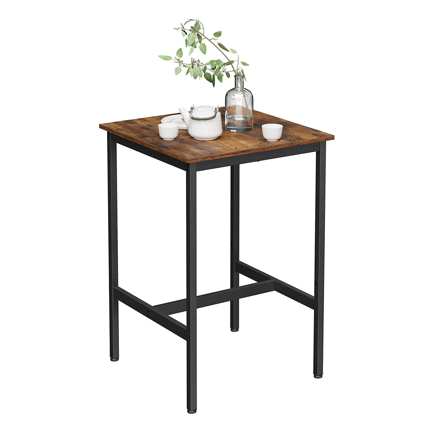 Bartafel - Hoge keukentafel - 60 x 60 x 92 cm - Stalen frame