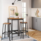 Bartafel - Hoge keukentafel - 60 x 60 x 92 cm - Stalen frame