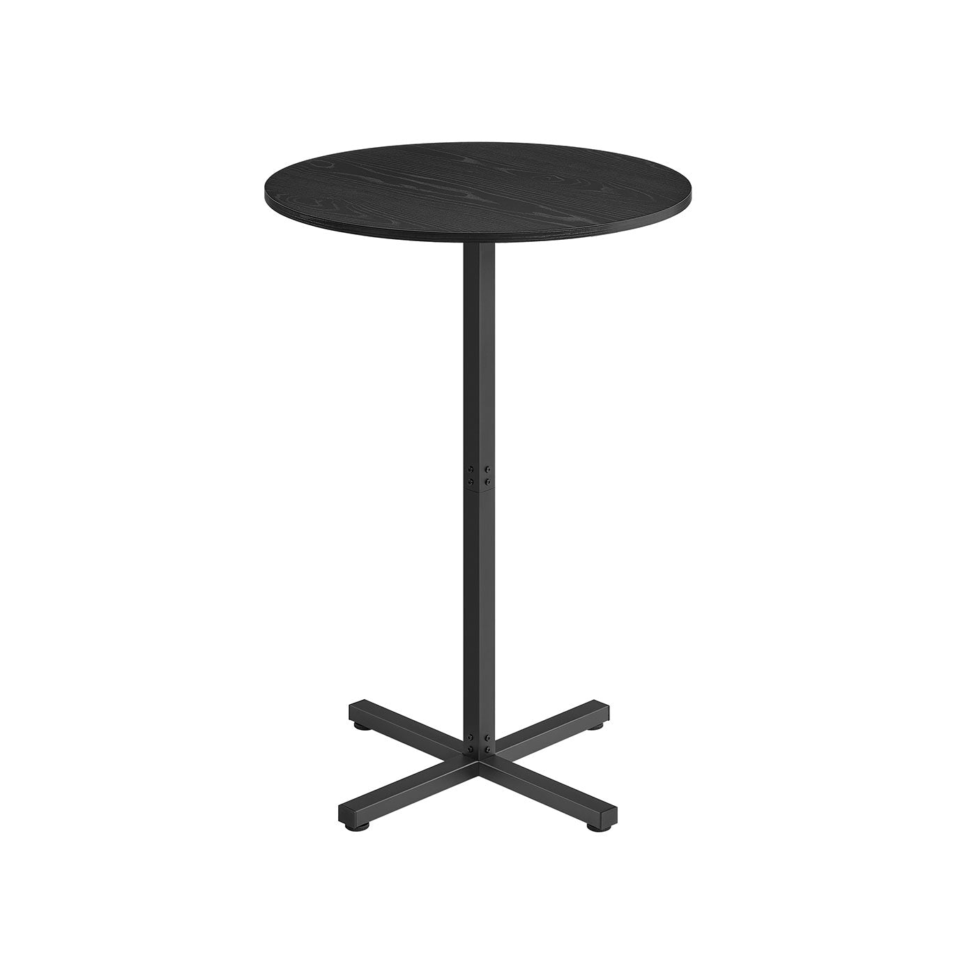Bartafel – Rond – 60 x 60 x 104,5 cm – Ebbenhoutzwart