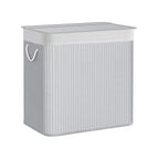 Wasmand - Met 3 vakken - Uitneembare zakken - Naturel