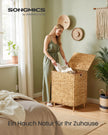 Wasmand - 2 Vakken - 130 Liter - Waterhyacint - Naturel