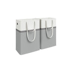 Wasmandenset 2x 75L met handvatten duifgrijs