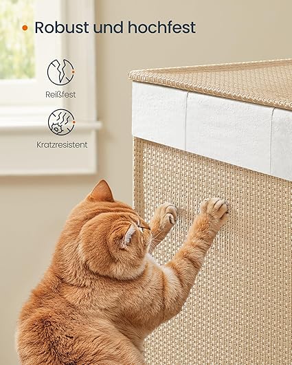 Wasmand 100 L – 2 compartimenten – Uitneembare waszak – Met deksel – Met wielen