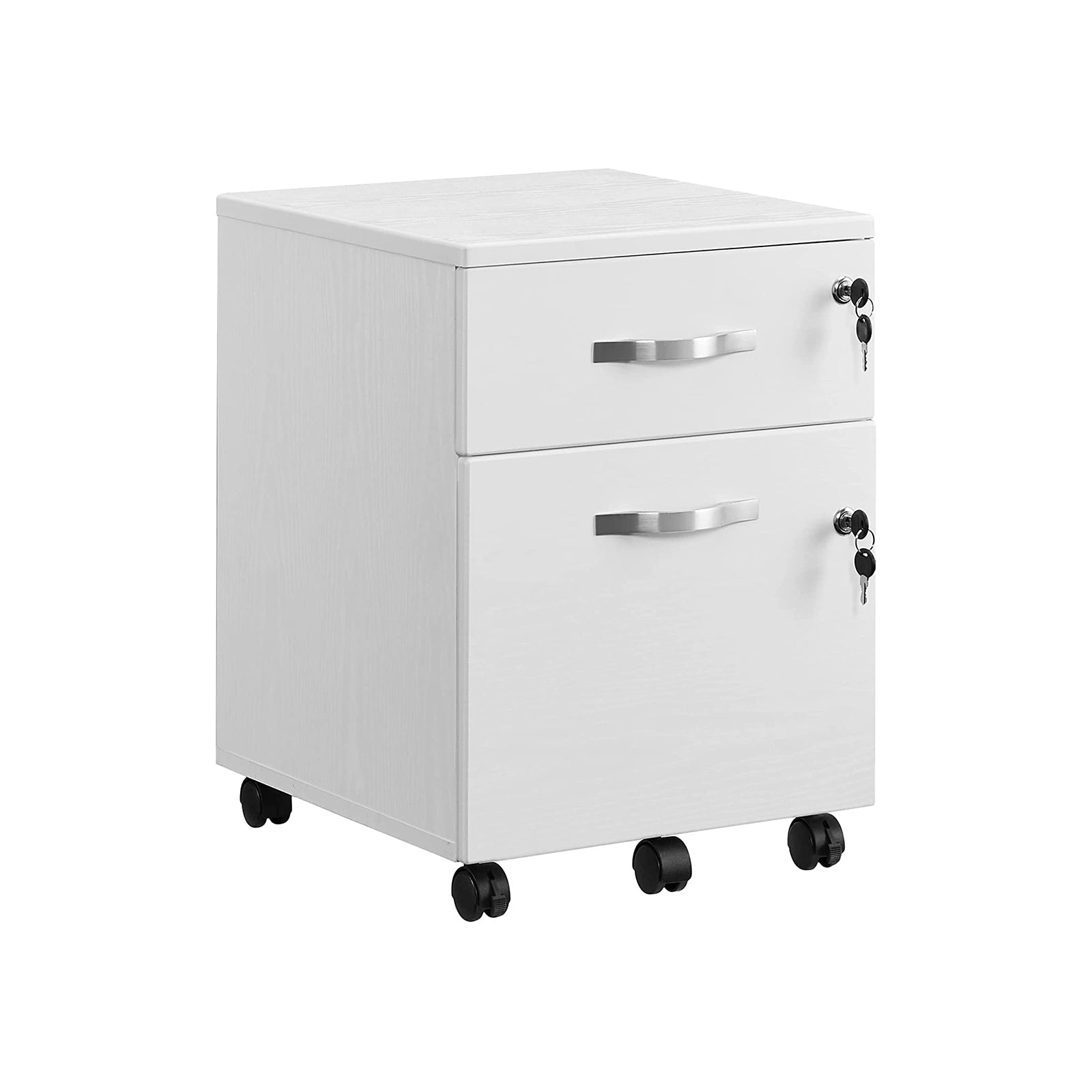 Rolcontainer 44 x 40 x 54,5 cm – Met wielen – Wit – Tot 50 kg draagvermogen