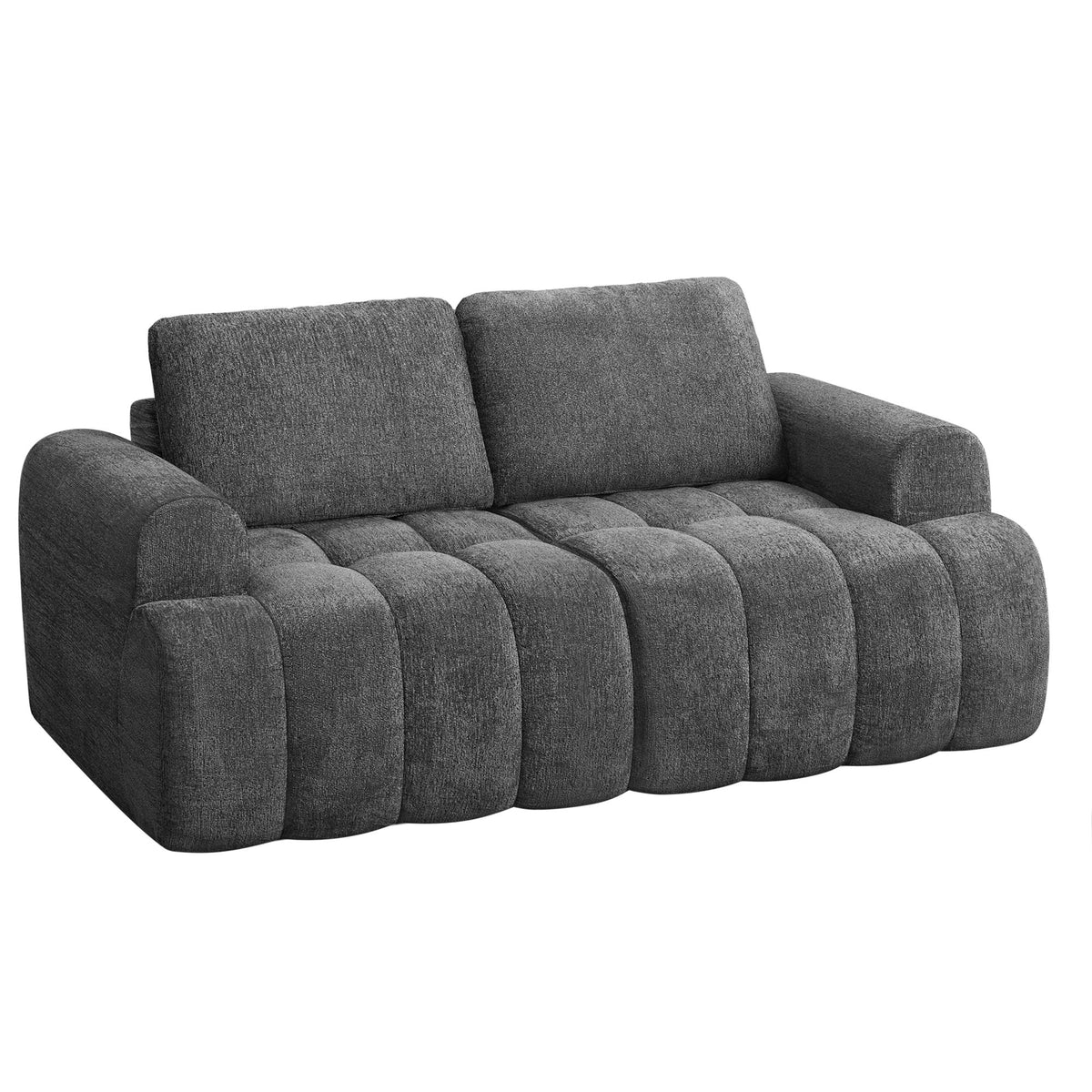 Modulaire Bank – Zonder Frame – Chenille – 176 x 92 cm – Loodgrijs
