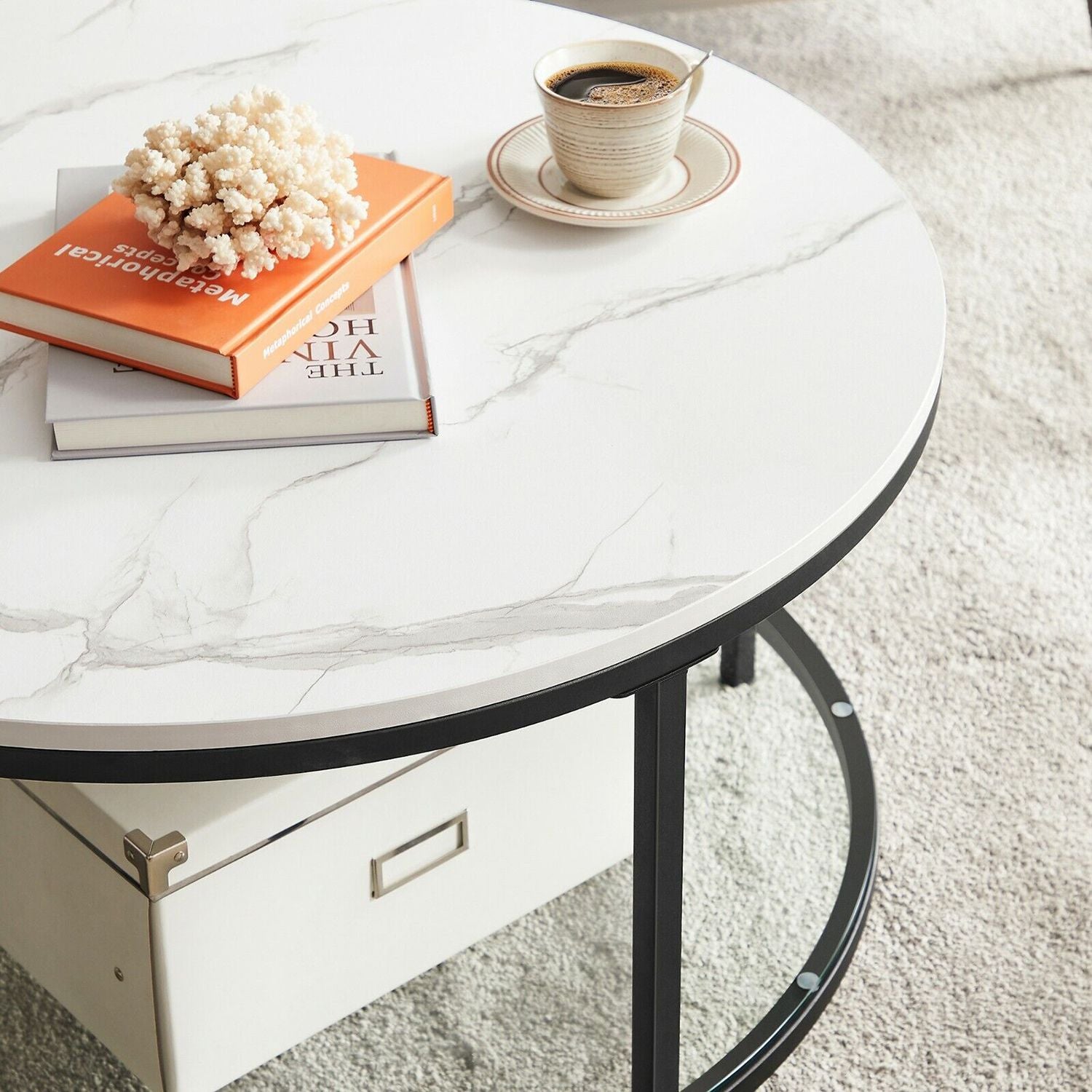 Salontafel Met 2 Planken Voor In De Woonkamer