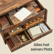 Salontafel - In Hoogte Verstelbaar - Gasveer - 2 Lades - Vintage Bruin