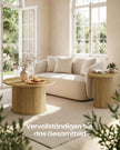 Salontafel - Rond - Naturelbruin - 80 cm d, 45 cm H