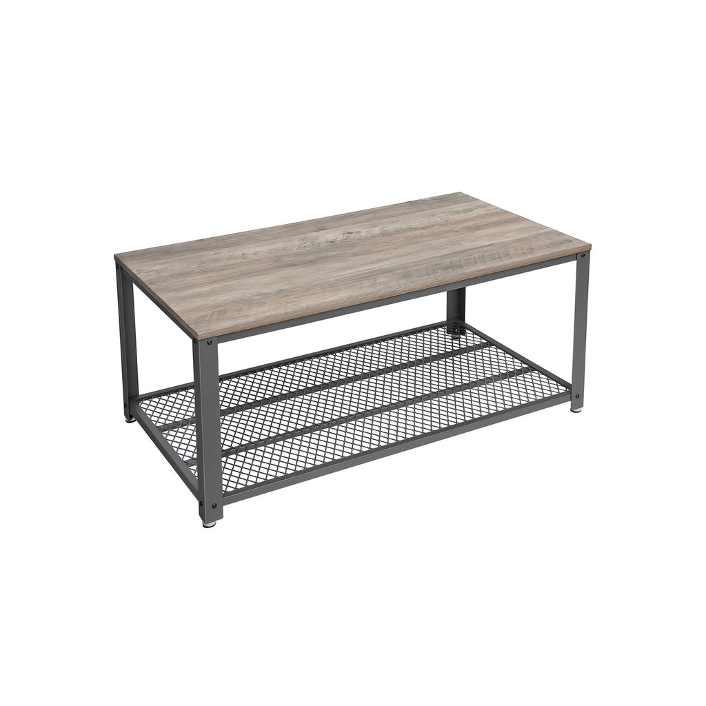 Salontafel – woonkamertafel – bijzettafel – tv-meubel – vintage bruin/zwart