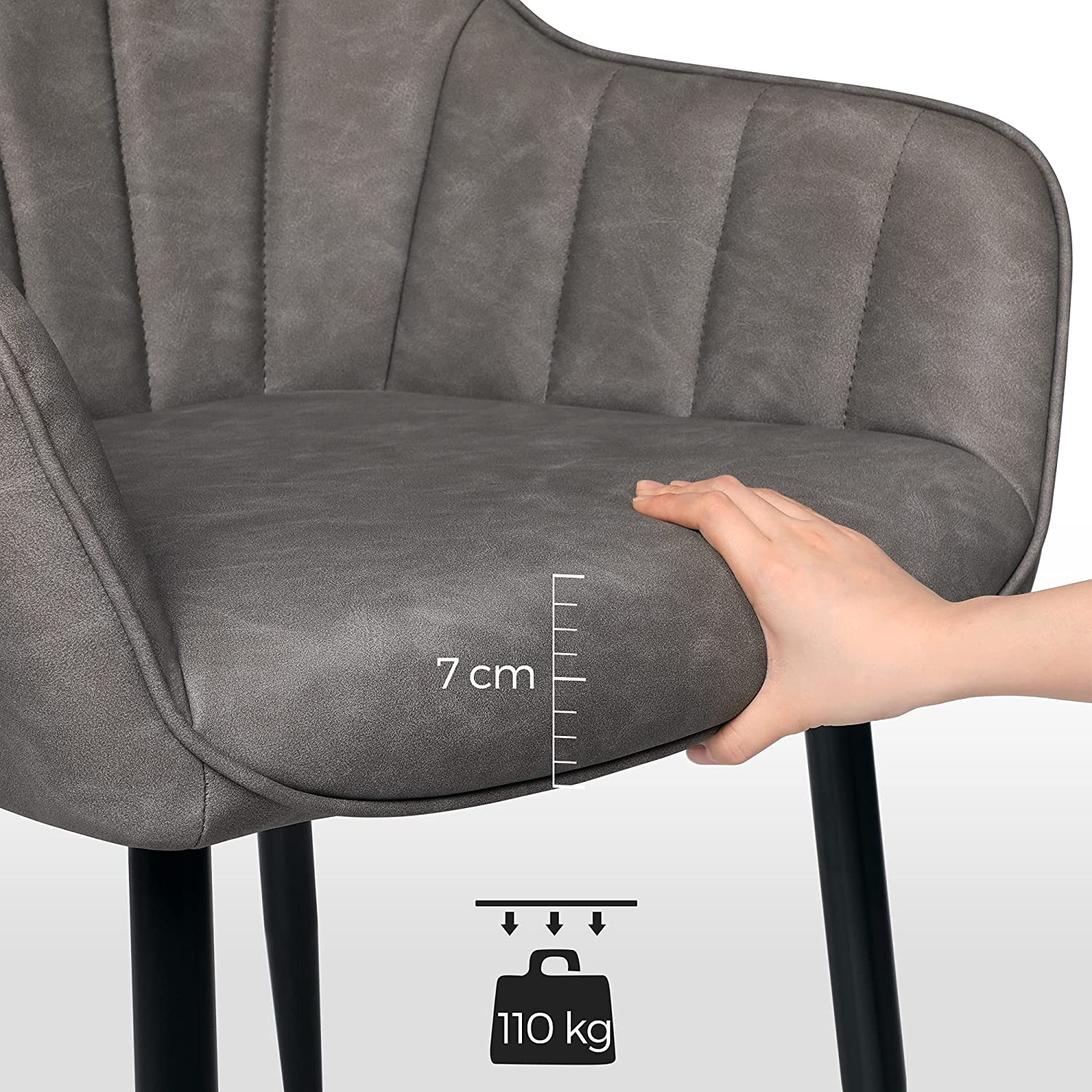 Lounge stoel – Ergonomisch ontwerp – Grijs