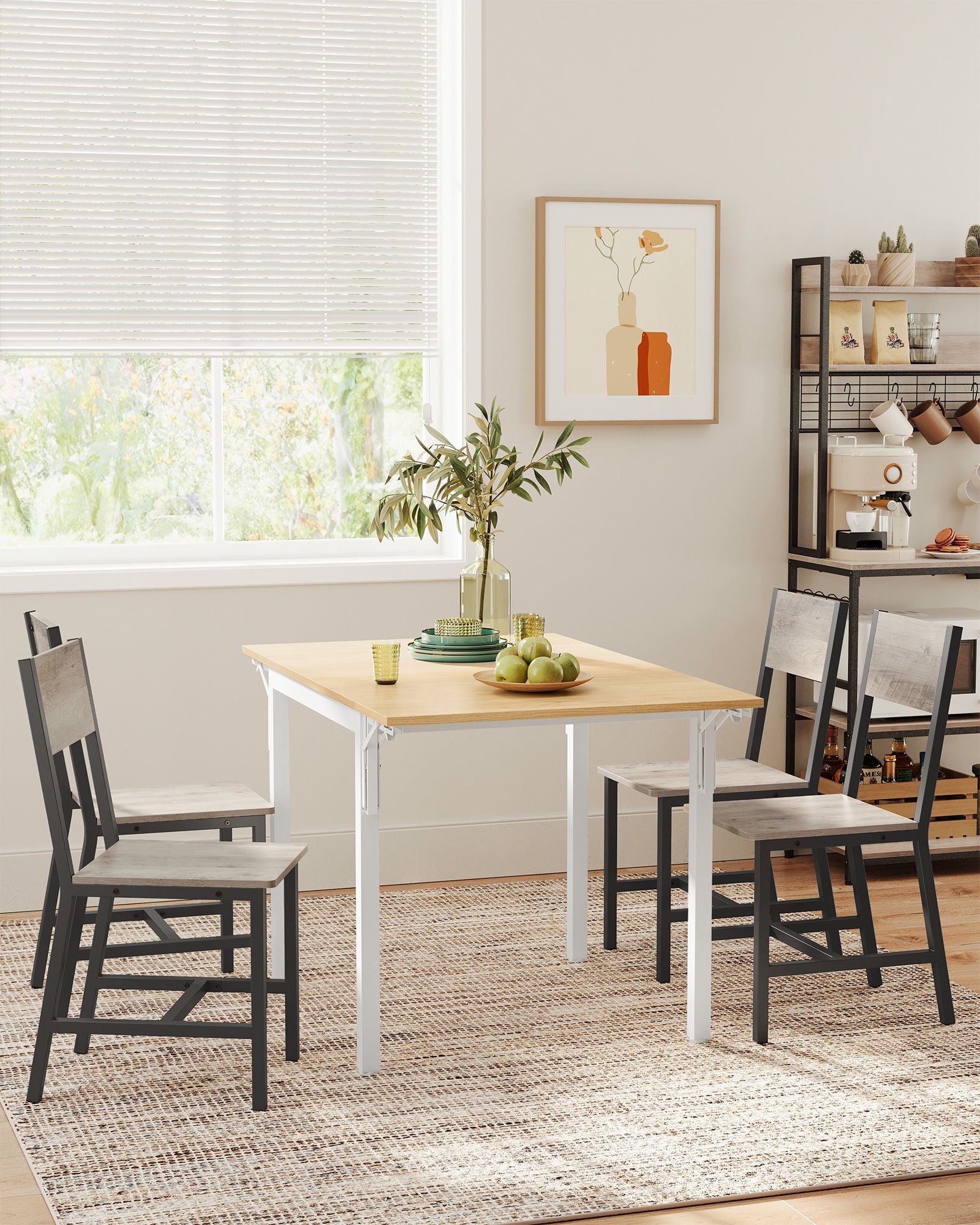 Eetkamerstoelen Set Van 2 Greige Gemêleerd Mat Grijs