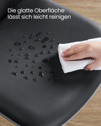 Eetkamerstoel – inktzwarte rugleuning – multiplex – inktzwart