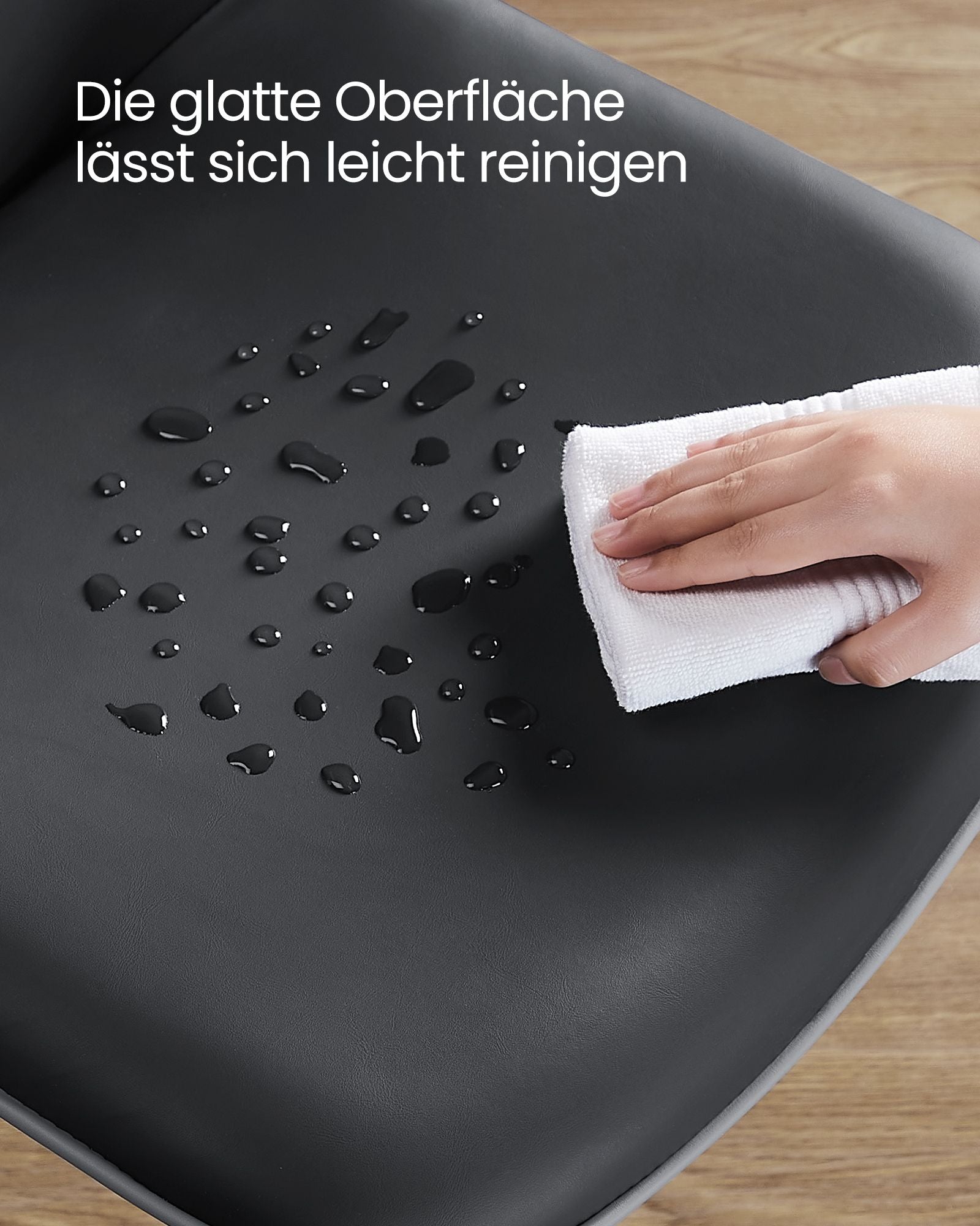 Eetkamerstoel – inktzwarte rugleuning – multiplex – inktzwart