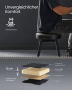 Eetkamerstoelen set van 2 – comfortabel en stijlvol – inktzwart